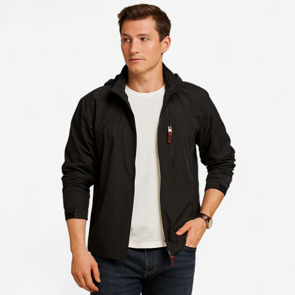 Ryan – Wind and Waterproof Jacket with Hood and Long Sleeves