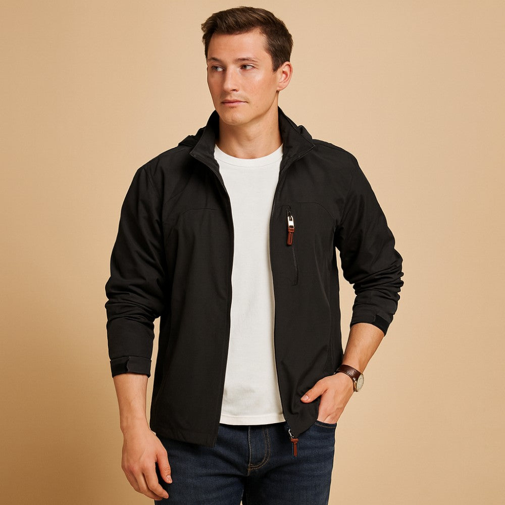 Ryan – Wind and Waterproof Jacket with Hood and Long Sleeves