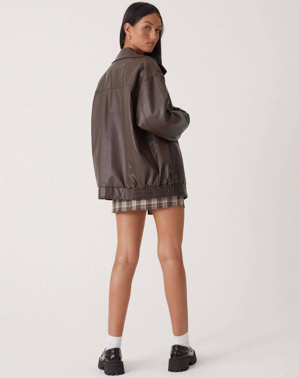 Emilia - Giacca oversize con cerniera, tessuto accogliente e tasche ampie