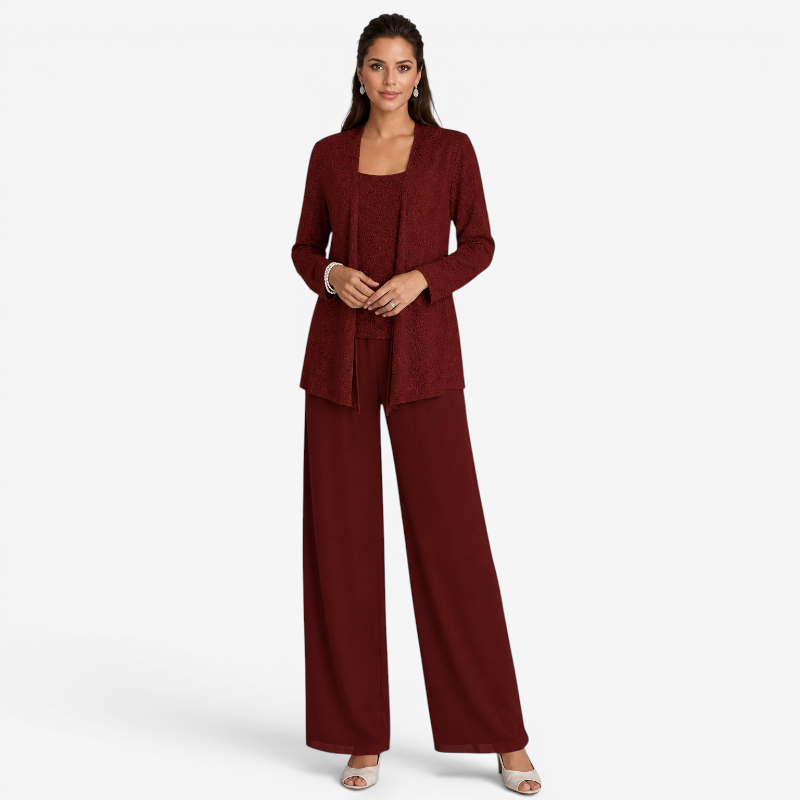 Women’s Scoop Neck Three Piece Set