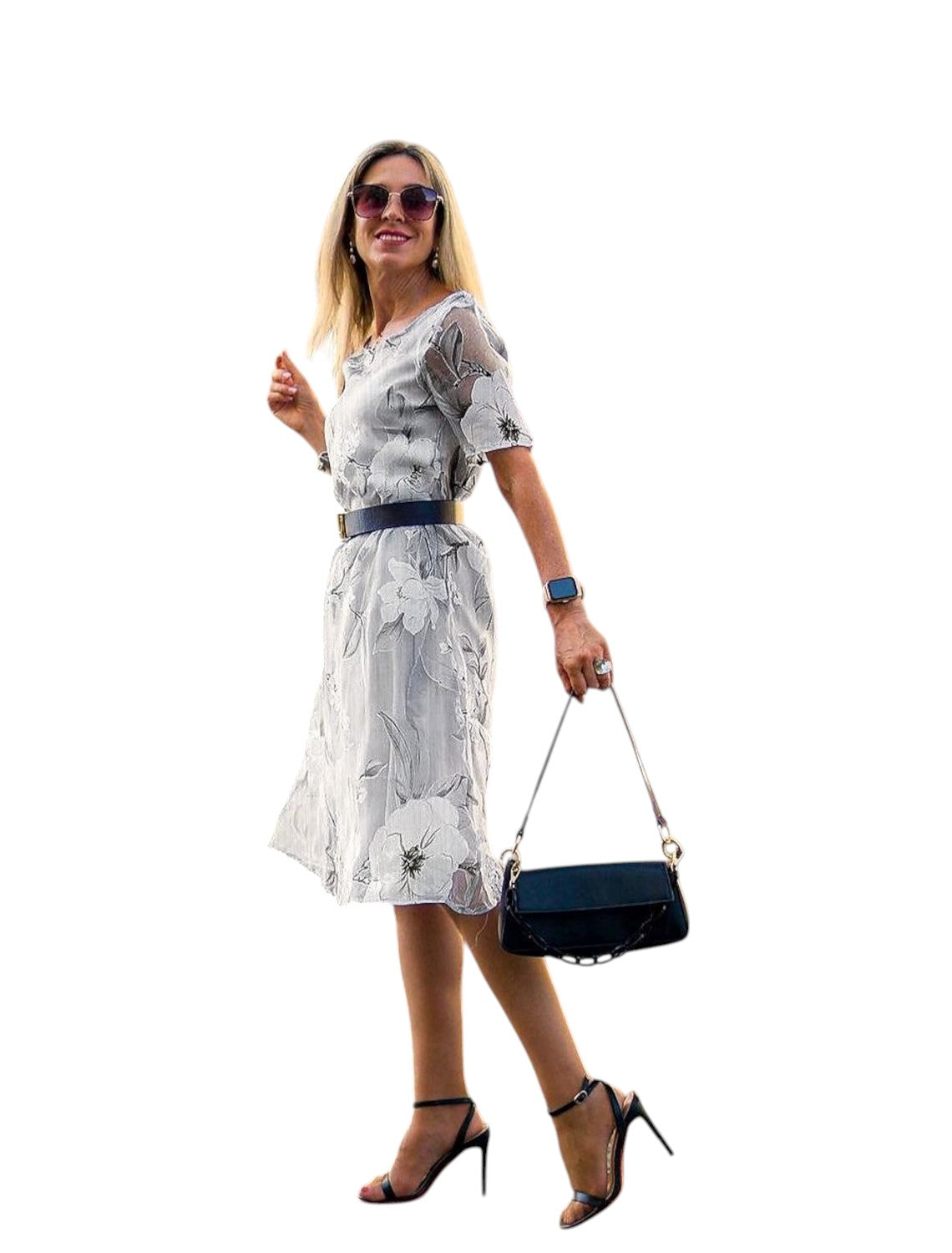 Celeste - Flowing floral dress with a graceful feminine touch